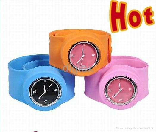 Colorful Slap watch Silicone watch wrist watch/pointer wrist watch/fashion watch 3