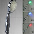 LED Shower Head Rainbow Colors showing gradually  1