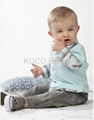 Promotions! 5sets/lot Boys 2pcs Suits T sHIRT+Pants 2012 New Autumn Boys Suits 3