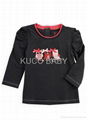 2012 New Baby Clothing 5sets/lot Baby Set 3pcs Girls Suit=T Shirt + Pants+Coat  4