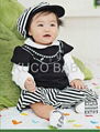 5sets/lot Baby Suit 3pc Girls Set Baby Hat T Shirt Skirts  Autumn Baby CLoths 1