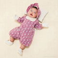 2012 Autumn New Baby Girls Set 5sets/lot Baby Flower Suit Hat+ Romper 