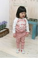 5 sets Baby Suits 2pc Hoody Coat+ Pants Letter Sporty Baby Clothes Set 90-130cm 3