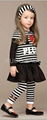 5sets/lot Baby Girls Set Striped Headband+ T Shirt +Skirts 2