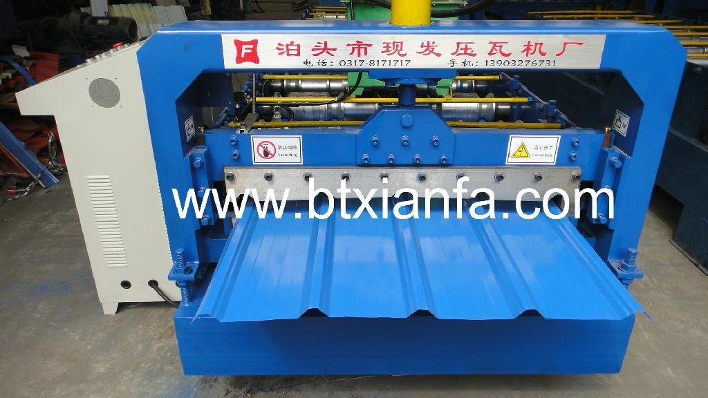 Trapezoidal profile roof panel roll forming machine 3