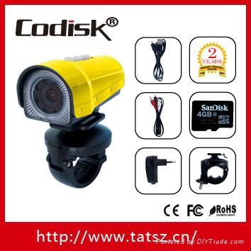 5.0MP 20M Waterproof Wide Angle 1080P Full HD Car Sports Action Camera Camcorder 3