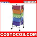 Multi-Color X-Frame 3-Drawer Trolley (COSTOCOS) 3