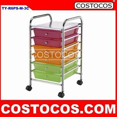 Multi-Color 6-Drawer Trolley /Storage Cart