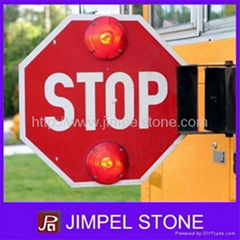 Auto Turning Stop Sign fixed on School