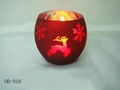 Christmas Glass Candle holder 2