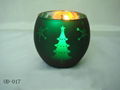 Christmas Glass Candle holder 3