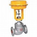 Single-seat pneumatic control valve