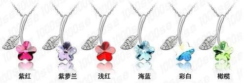 fashin chain flower necklace  2