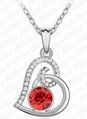 wholesale jewery heart necklace  1