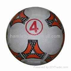 rubber soccer ball