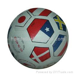 rubber soccer ball