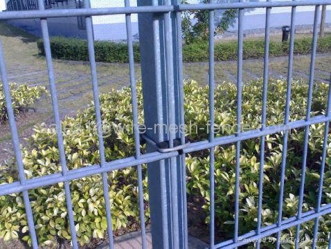 PVC Coated Double Wire Mesh Fence 