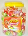 Bubble gum lollipop(4 Flavors,whistle)