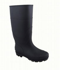 long using black  mine industry pvc safety rain boots  