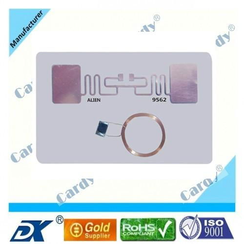 RFID combi card Alien9662 +M1 Smart Card With Multi-Function