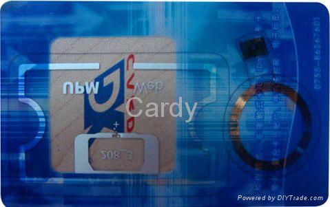 RFID combi card Alien9662 +M1 Smart Card With Multi-Function 2