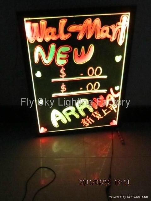 Flashing LED Writing board; LED Advertising Board(40*60cm) for sales promotion 4