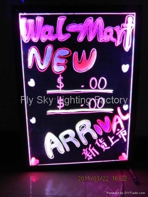 Flashing LED Writing board; LED Advertising Board(40*60cm) for sales promotion 5