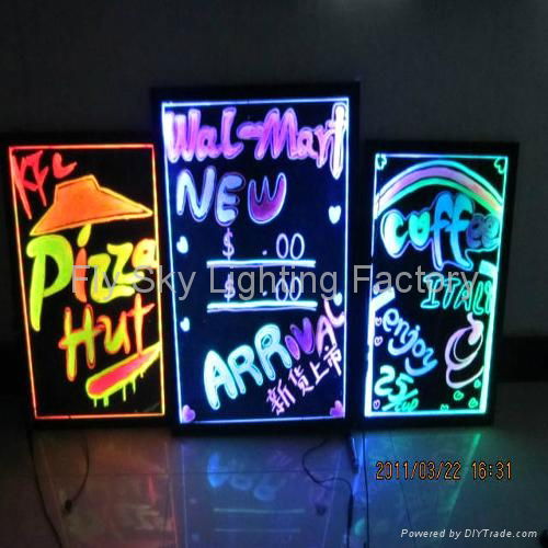 Flashing LED Writing board; LED Advertising Board(60*80cm) for sales promotion 4