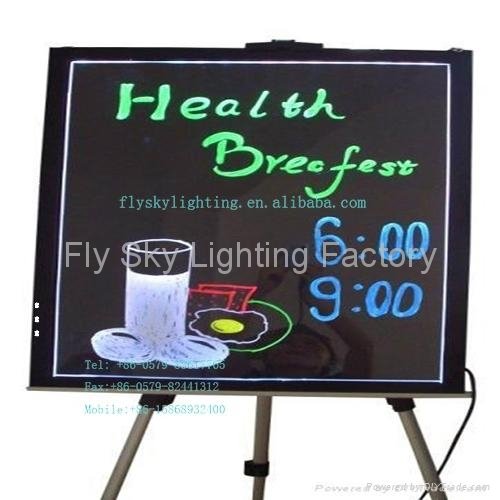 Flashing LED Advertising Board(30*40cm) Aluminum alloy frame for sales promotion 4