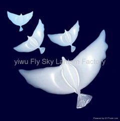 Yiwu Wedding biodegradable white Dove Helium Balloons for decoration