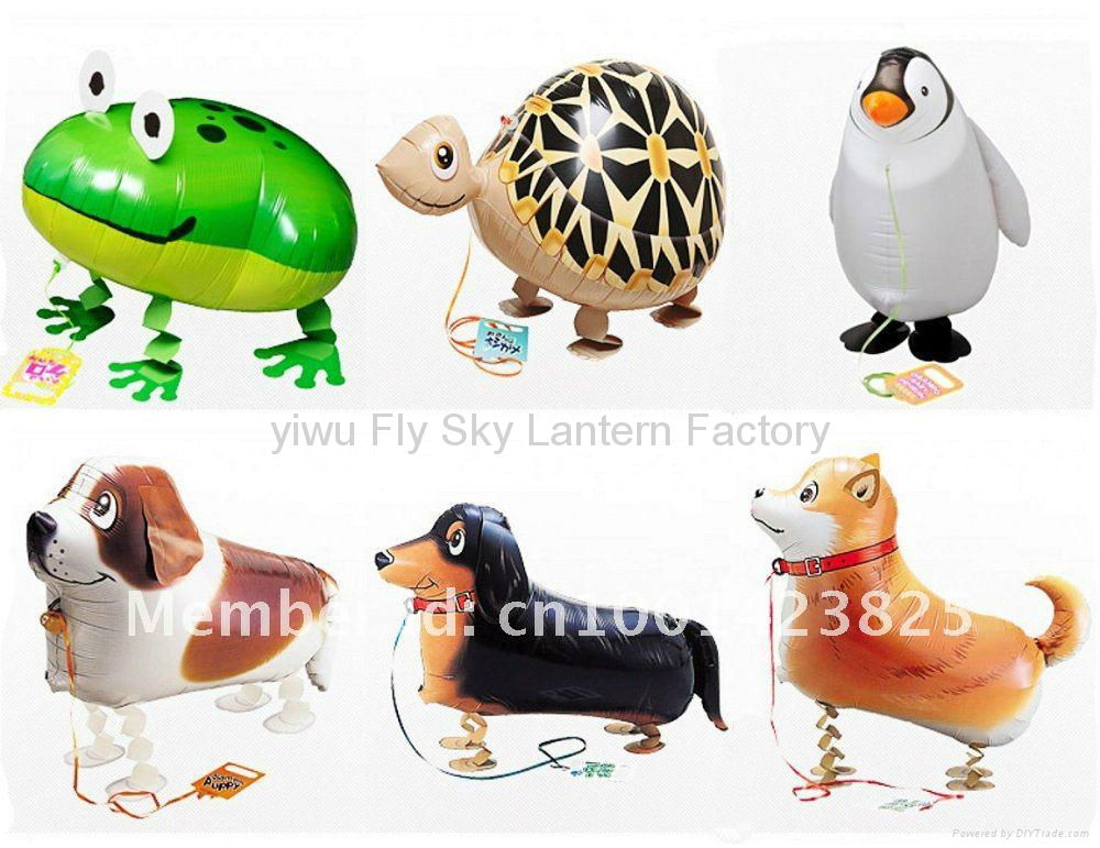 walking animal balloon for hot selling animal shaped helium balloon mylar walkin 3