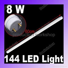 T series LED Tube Bulbs Light T8 High Power 2Ft 8W Superb White