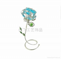 金属玖瑰花工艺摆件礼品