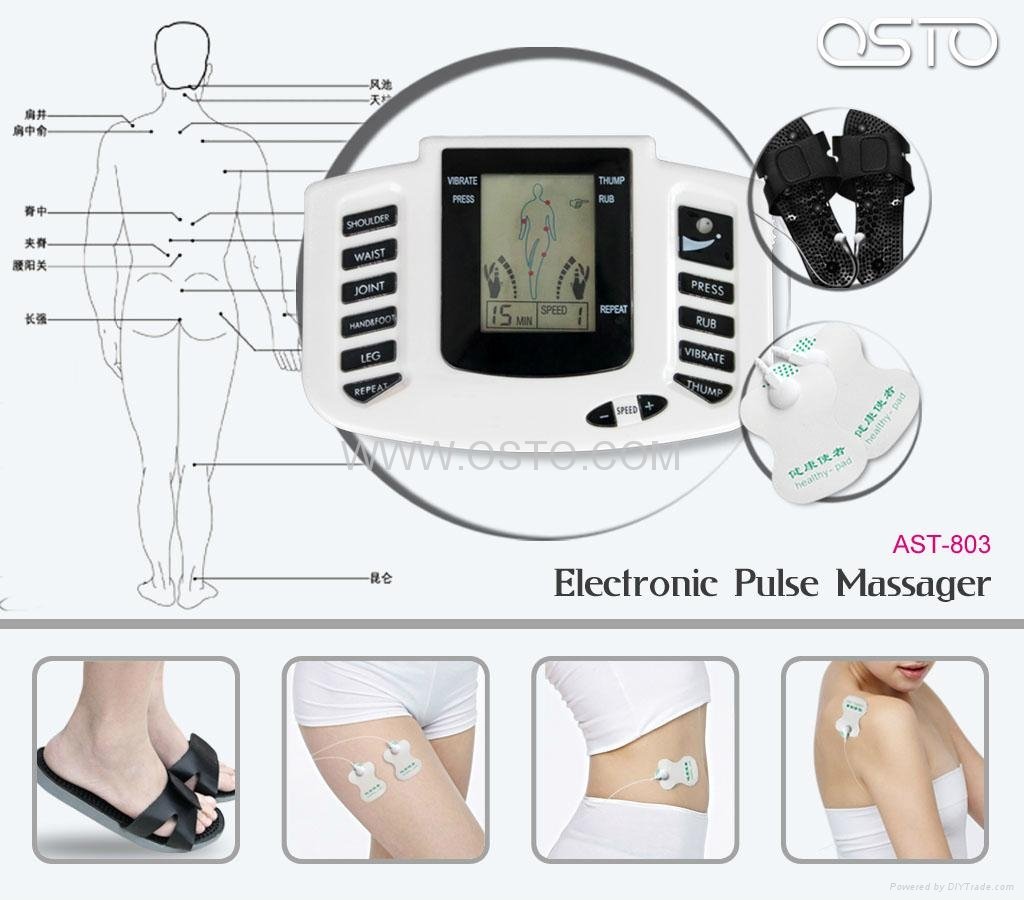 Electronic pulse massager