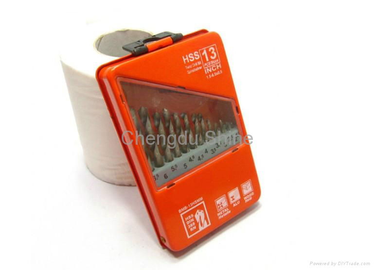 13pcs Twist Drill Bit Set