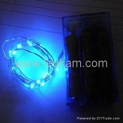 Battery operated LED copper wire light string