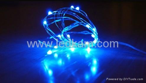 Battery operated LED copper wire light string 2