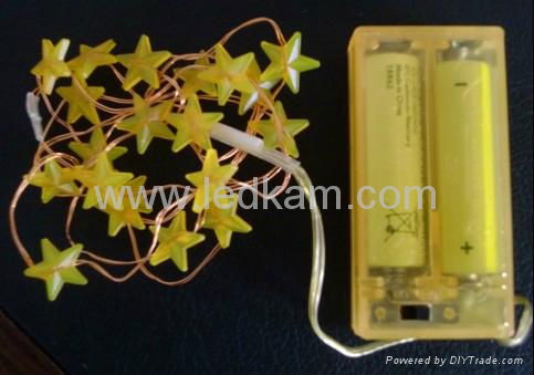 Battery operated LED copper wire light string--molding series