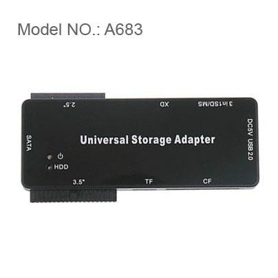 IDE SATA TO USB cable adpter W/66-in-1 Card Reader