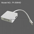 Mini DisplayPort Digi Port to DP displayport hdmi (Audio) DVI 3 in 1 adapter  1