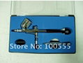 NEW 0.2mm&0.3mm DUAL-ACTION AIRBRUSH GUN GRAVITY PAINT TATTOO