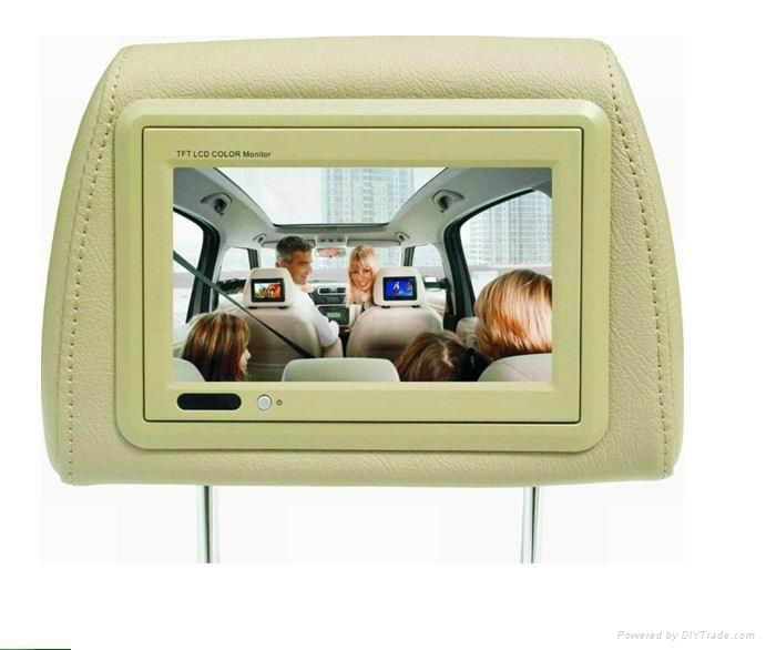 7'Headrest Pillow Monitor with DVD player