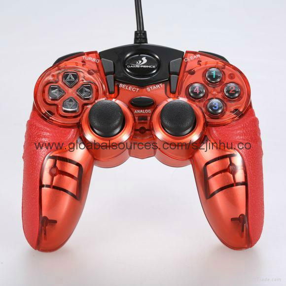 Usb dual shock game pad for use with PC