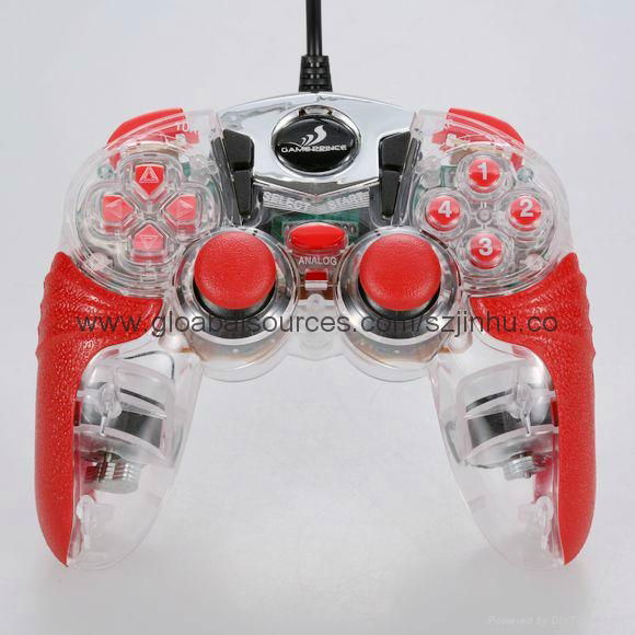 Usb dual shock game pad for use with PC 3