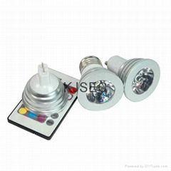 LED Bulb RGB 3W with Remote Control