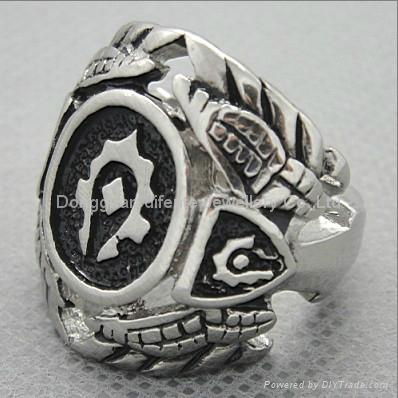 2011 fashion stainless steel ring 3