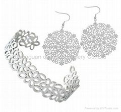 2011 fashion stainless steel jewelry set(JS8023)