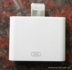 LIGHT lighting ADAPTER for iPhone 5 5G 5th iPod 30 pin to usb 8 pin  4 4S