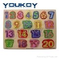 educatonal number jigsaw wooden puzzle toys 1