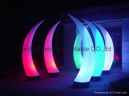 2012 LED light event decor inflatable tusk